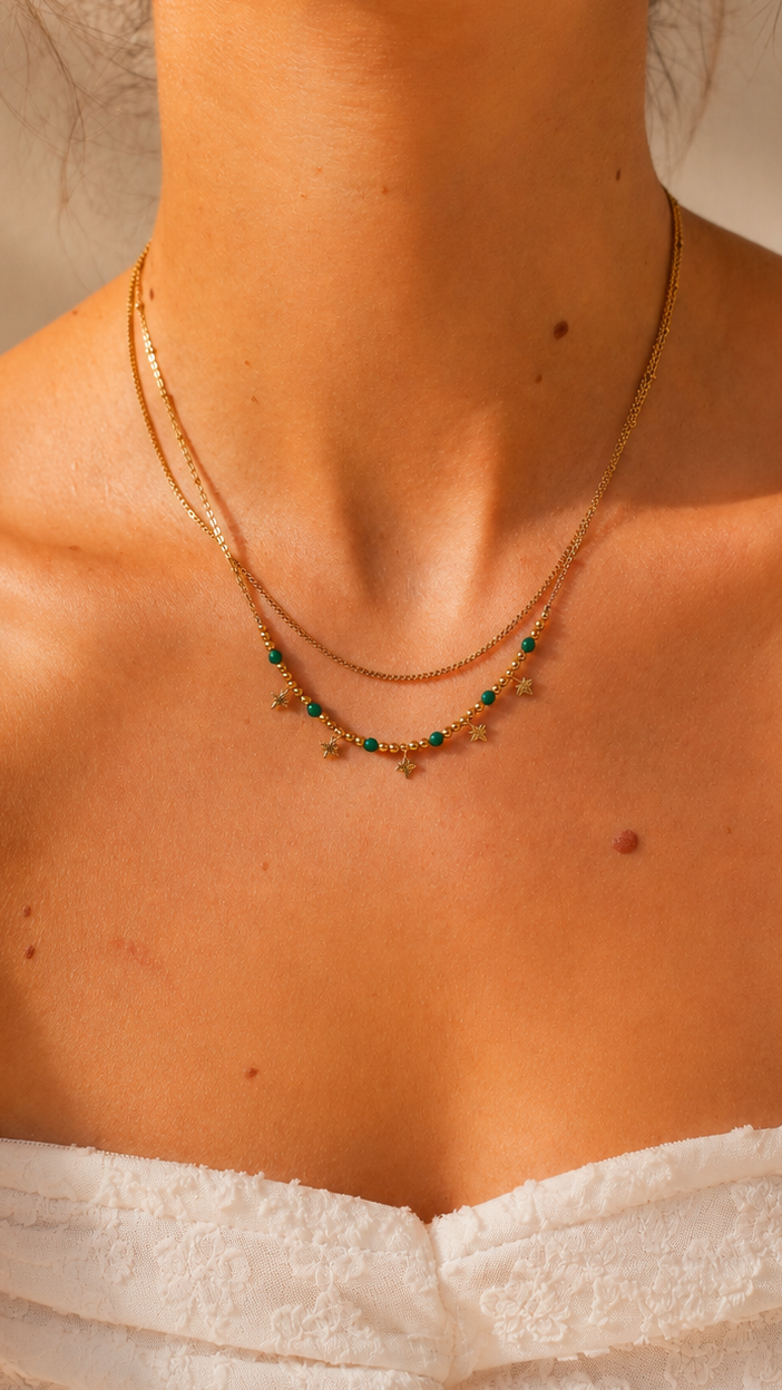 COLLIER Céleste - COLLECTION TURQUOISE