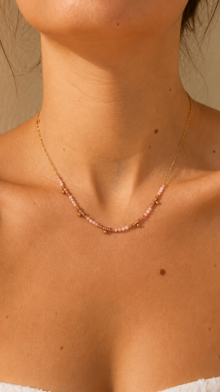 COLLIER Camélia - COLLECTION ROSEA