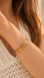 BRACELET JONC LAURIER