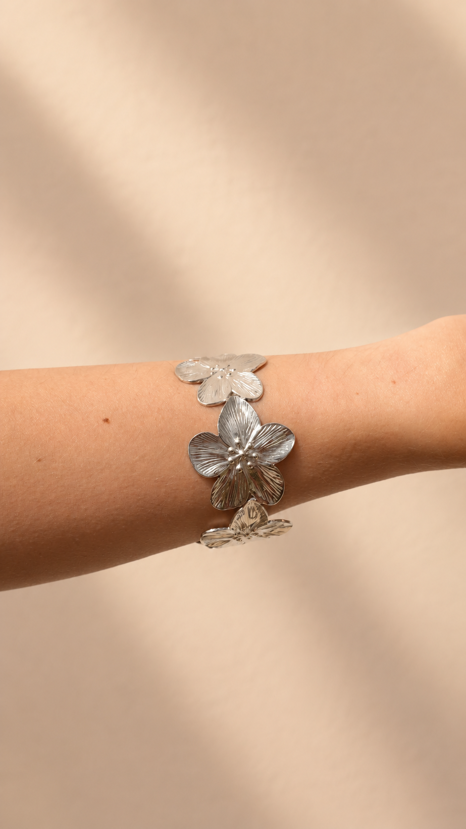 BRACELET JONC FLEURS