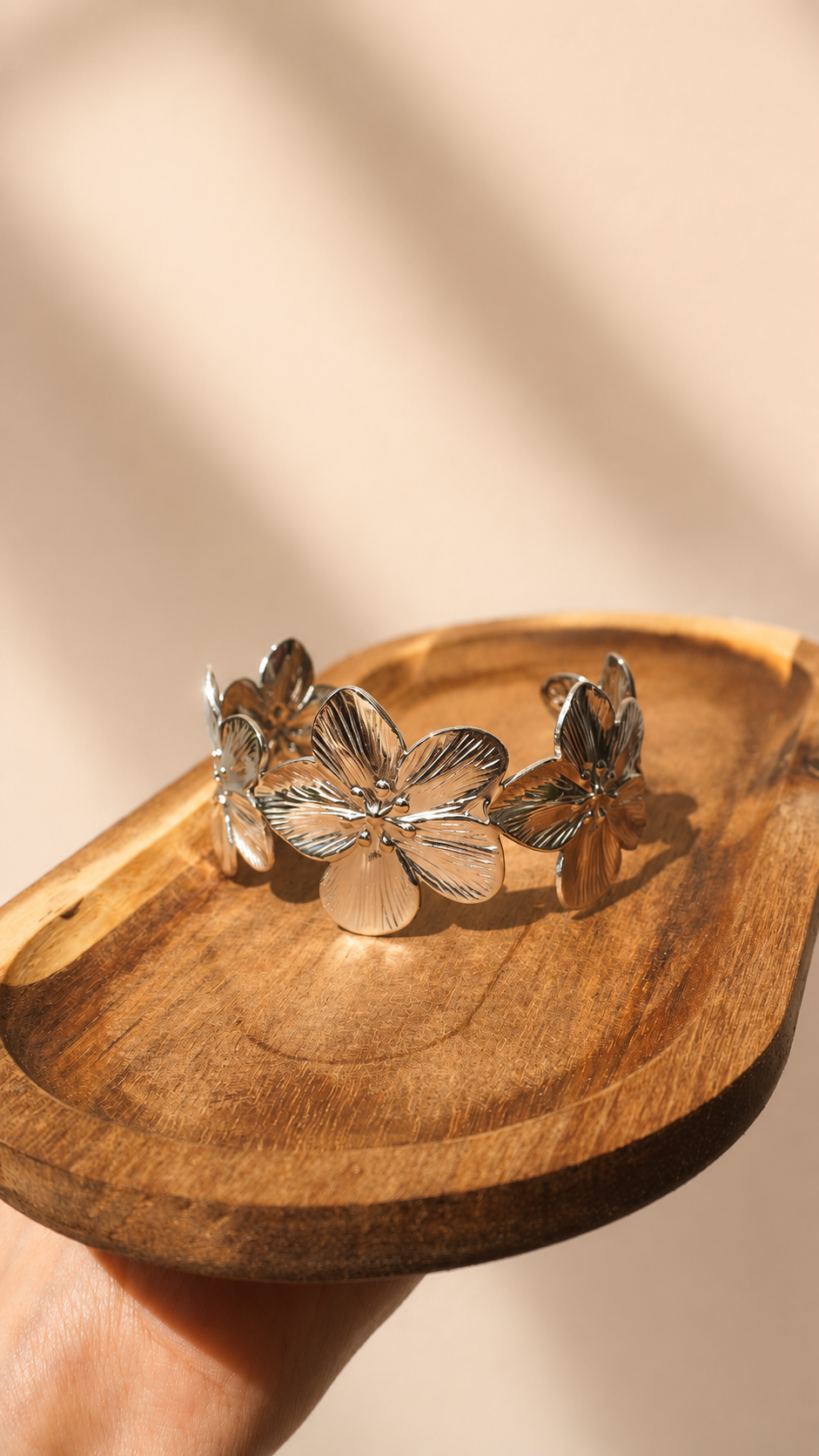 BRACELET JONC FLEURS