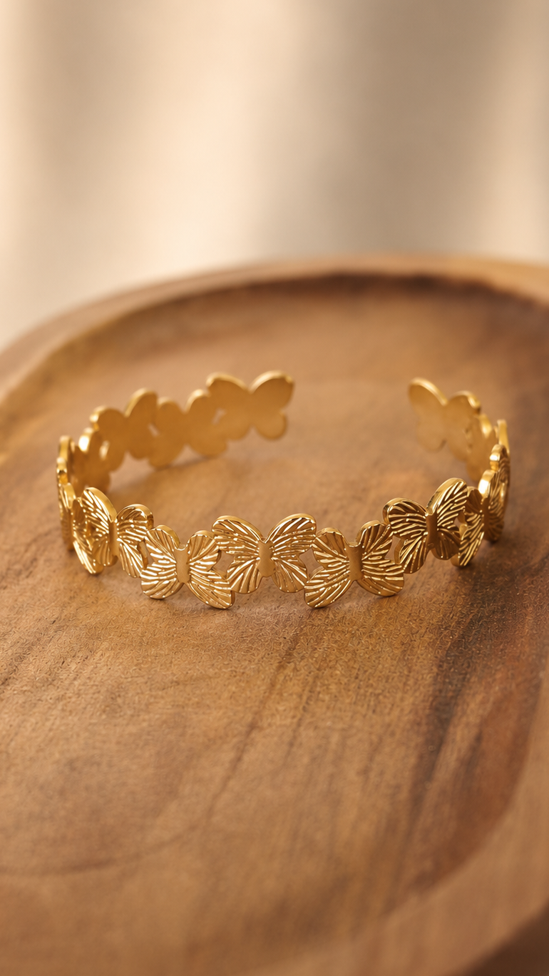 BRACELET JONC PAPILLIONS